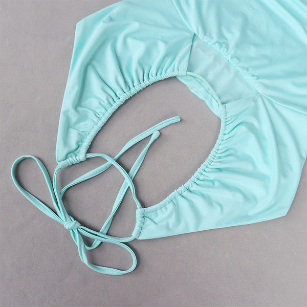 halter dress baby blue