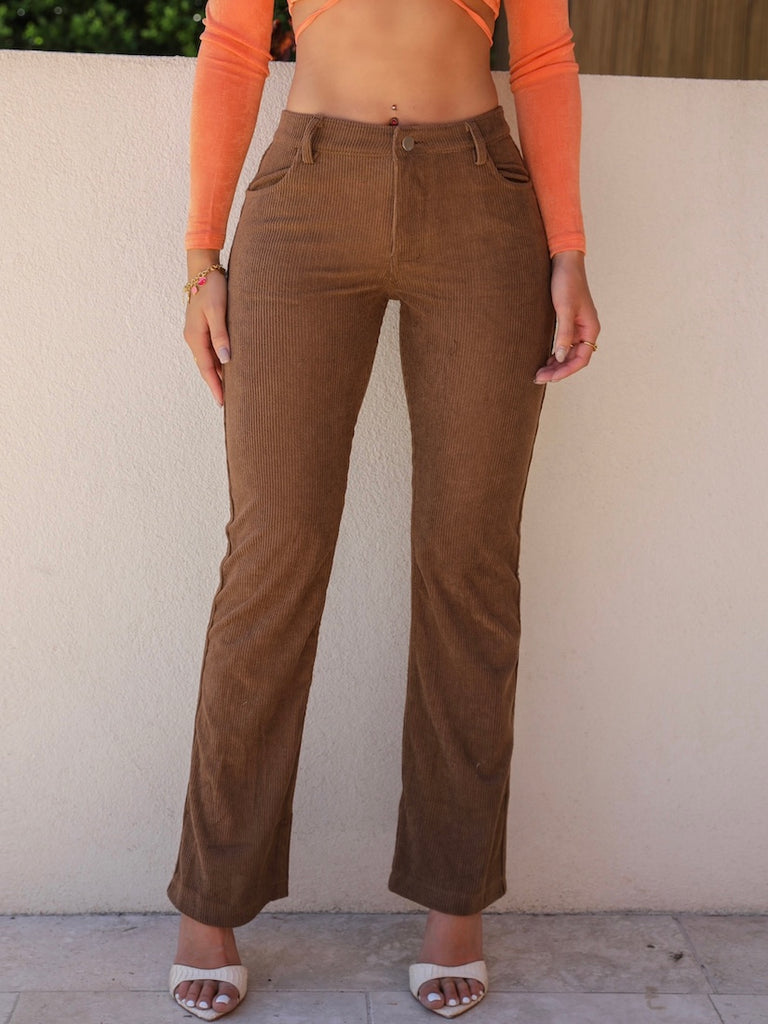 shag brown pants